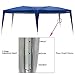 VINGLI 10x20 ft Pop Up Canopy with 6 Sidewalls, Outdoor Gazebo Tent with Carry Bag, Patio Event Tent, Commercial Canopy (Blue)