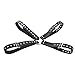 iiniim Men's Adjustable Leather Body Chest Harness Belt (Black X-Shape, One Size)