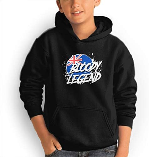 DAWN DEYA Lazarbeam Teen Hipster Hooded Pocket Sweater Black