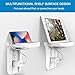 Wall Outlet Shelf Holder Charging Socket Power Perch Organizer, [up to 15lbs] [Easy Install] with Standard Vertical Outlet, Space Saving Solution for Echo/Google Home/Cell Phone/Smart Speaker(2 Pack)