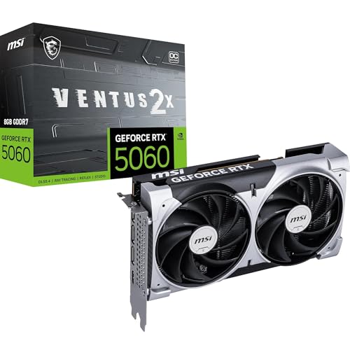 MSI GeForce RTX 5060 Ventus 2X OC (8GB GDDR7/PCI Express 5.0/2535MHz/28000MHz)