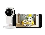 Surveillance Wifi Security Home Camera - 720P Wireless Indoor Baby Camera No Monthly Cost, Including Live View, Night Vision, Motion Detection and 2-Way Audio for Home Monitor with Micro SD Card Slot