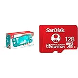 Nintendo Switch Lite - Turquoise with SanDisk 128GB