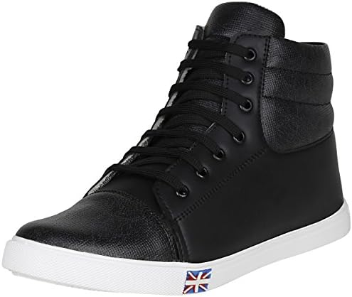Koxko Rocking Men's Faux Leather Half Ankle Boot Lace-Ups