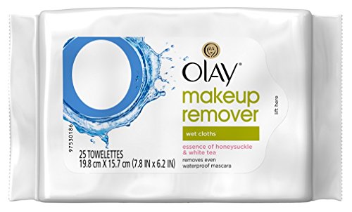OLAY Cleanse Makeup Remover Wipes, Rose Water 25 ea (Pack of 6)