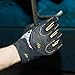 Vgo... 3-Pairs Heavy Duty Synthetic Leather Work Gloves, Impact Protection Mechanic Gloves, Rigger Gloves, Vibration Reduction, Touchscreen Capable (Size L, Black, SL8849)