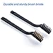 12PCS Wire Brush, Stainless Steel &Brass Brushes, for Automotive, Cleaning, Overall Length 6.6