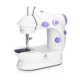 Anself Mini Electric Household Sewing Machine 2 Speed Adjustment with Light Foot Pedal AC100-240V