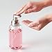 InterDesign Duo Foaming Soap Dispenser Pump for Kitchen or Bathroom Countertops, Clear/Brushed Nickel