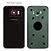 CrazyFire Black Rear Back Glass Cover Battery Door Replacement with Rear Camera for Samsung Galaxy S7 G930 with Pre-Installed Adhesive and Repair Tool Kits
