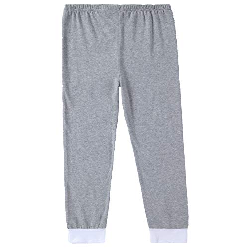 Matching Family Mom and Dad Clothes Boys Girls Organic Cotton Pajamas Gray Kids Sleepwear (Light Gray-Kid, 2T)