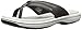 Skechers Women's Bayshore Newport Flip Flop,Black/White,8 M US