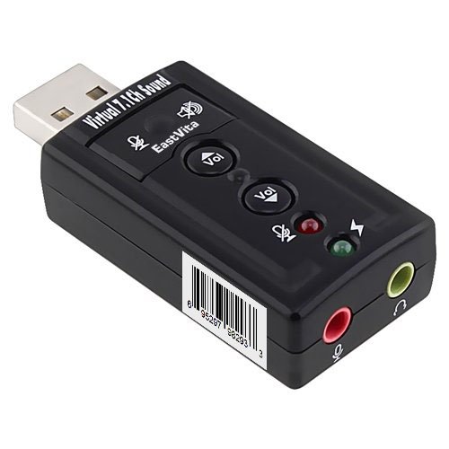 EastvitaÂ® 7.1 Channel USB External Sound Card Audio Adapter