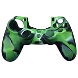 Silicone Skin Protective Cover for PS4 PlayStation 4 Controller [Camouflage Green]