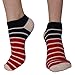 CozyWow Women's Low Cut Fashion Striped Casual Socks (5-Pack) 5Colors