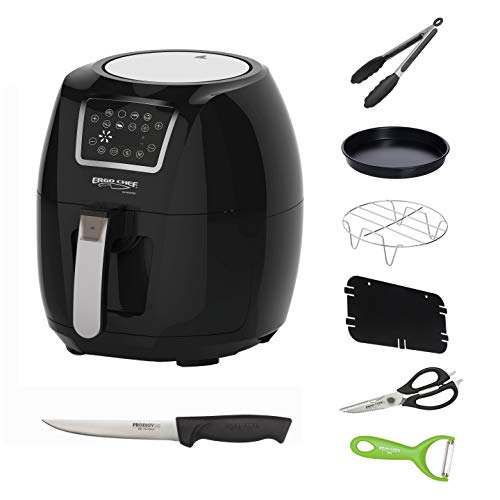 Ergo Chef USA MY AIR FRYER Large 5.8-Quarts Electric Air Fryer XL Powerful 1700 WATTS Includes 7 Accessories and Recipes