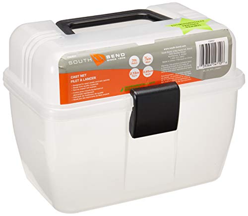 SOUTH BEND Monofilament Cast Net with Storage Box - Thumbnail 2