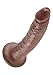 Pipedream King Cock Dildo, Brown, 7 Inch