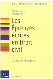 Les  épreuves écrites en droit civil