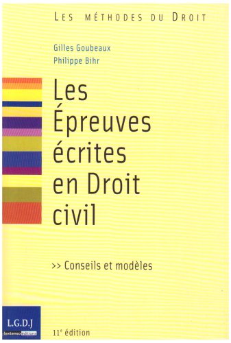 Les  épreuves écrites en droit civil