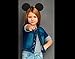 DSHZ Mickey Mosue ears for Girls Birthday Party with phone holder and whistling straits, miki mouse ears for girl, bow for kids and for Celebrations Ears Solid Black and Bow Minnie (Pack of 12)