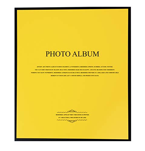 Zoview Art Magnetic Self-Stick Page Photo Album for Wedding or Family, Hand Made DIY Albums Holds 3X5, 4X6, 5X7, 6X8,8X10 Photos, A52053 (Golden)