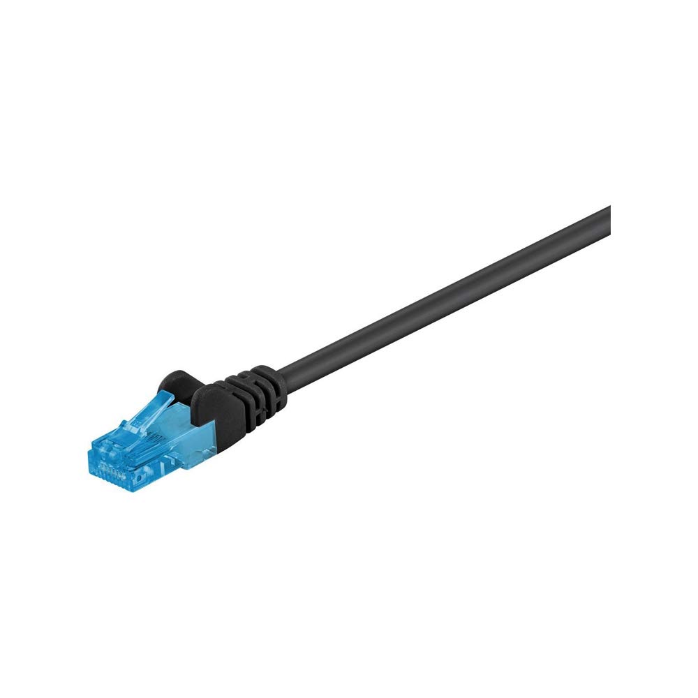 Goobay 55409 CAT 6a Patchcable, U/UTP, Black, 3m Cable Length