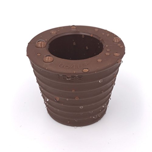 Do4U Umbrella Cone Umbrella Wedge Parasol Base Stand Patio Table Hole Ring Plug (Brown)