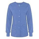 Adar Indulgence Womens Jr. Fit Multi Pocket Warm-Up Scrub Jacket