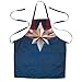 Captain Marvel Kitchen Apron - One Size Fits Most - Super for Avengers Fans Who Like to Bake and Cook - Polyester