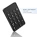 Bluetooth Number Pad, Wireless Numeric Keypad - Lekvey Rechargeable Slim 18-Key Number Keypad Keyboard Compatible for MacBook, iMac, OS, Windows, Laptop, PC Surface Pro, etc