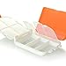 FaSoLa 8 Compartments Portable Pill Case Box, Moisture Proof Travel Pill Organizer, Medicine Vitamin Holder Container