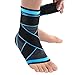 Plantar Fasciitis Ankle Brace Sock, Compression Achilles Tendon Support Sleeve with Adjustable Strap for Eases Swelling,Joint Pain Foot Pain Relief from Heel Spurs