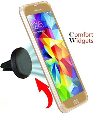 Car Mount Air Vent Cell Phone Holder. One Fits All. iPhone-Samsung-Google Nexus-LG-HTC-Sony-Motorola. Portable Adjustable-Does Not Obstruct Your Windshield-Strong Grip/Magnet-By Comfort Widgets(TM)