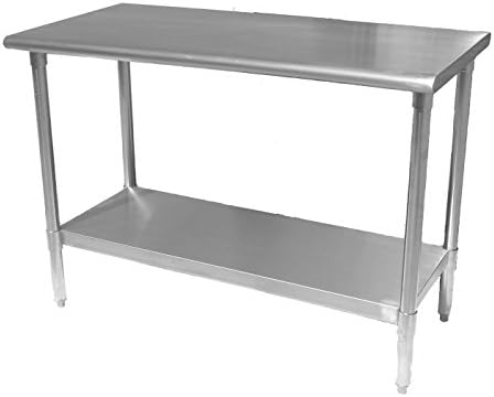 Work Table Food Prep Worktable Restaurant Supply Stainless Steel 18 x 72