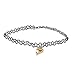 LUX ACCESSORIES Gold Tone Player 1 2 Gamer BFF Broken Heart Choker Set (2pc)