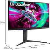 LG UltraGear 27GR93U 27 inch 4K UHD 144Hz 1ms IPS Gaming Monitor G-Sync FreeSync view 13