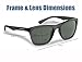 Flying Fisherman Men's Fowey Polarized Sunglasses, Crystal Granite Frames/Smoke Lenses, Medium