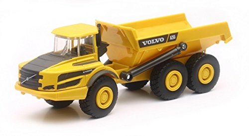 NewRay Volvo Articulated Hauler A25G 5.5 Inch Die-Cast Construction Vehicle