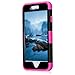 Plastic Rubber iPhone 6S Case Heavy Duty, Travel Case iPhone 6 Case for Women Girls, Hybrid Defender Case iPhone 6 Rose Black Case iPhone 6 Carrying Case for Apple iPhone 6 Phone Case and iPhone 6S
