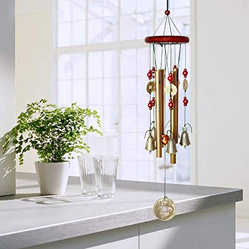 Wind Chimes Outdoor Yard Garden Tubes Bells Copper Antique Windchime Wall Hanging Home Decor Decoration Wind Chimes
