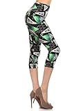 Leggings Depot Capri Printed Leggings Batch2 Regular Size 0-12 Chemical Illusion