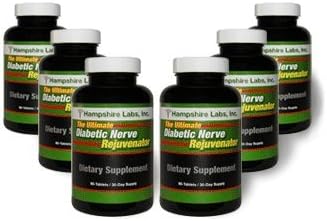 Diabetic Nerve Rejuvenator All-Natural Dietary Supplement addresses Tingling and Numbness in Hands and feet and Promotes Healthy Nerves with The nutrients They Need. 180 Day Supply.