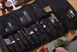 Asaya Chef Knife Roll Bag - 20 Total Pockets for