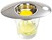 Cuisinox Egg Separator with Receptacle, Stainless Steel & Glass, 1.25