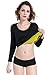ValentinA Hot Thermo Slimming Long Shirt Workout Sweat Sauna Suit Neoprene Bodysuit Weight Loss Fat Burner for Women S-5XL