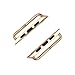 Stainless Steel Adapter, HUANLONG Iwatch Band Adapter Connection Watch Strap Connector for Apple Watch Iwatch (38mm Rosegold) …