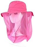 Camo Coll Women's Outdoor UPF 50+ Sun Hat with Mesh Face Mask