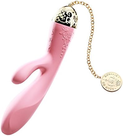 Zalo Rosalie Ultimate Luxury Clit &amp; G Spot Non-Porous Rabbit Vibrator Rouge Pink with 24K Gold Plating