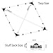 Rolling Fox Tarp Shelter Waterproof Lightweight Camping and Survival Tarp Shelter (Cream, 360x280 cm)